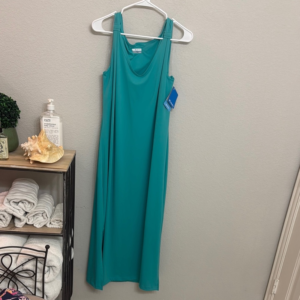 Columbia Sportswear Teal Sleeveless Maxi Dress